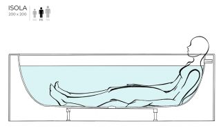 Ванна из искусственного камня Salini Isola S-Sense 101111G 200см белый глянцевый